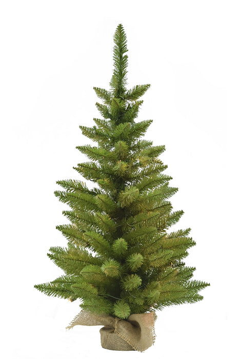 3' Tabletop Christmas Tree with Burlap Base-Christmas Space Saver
