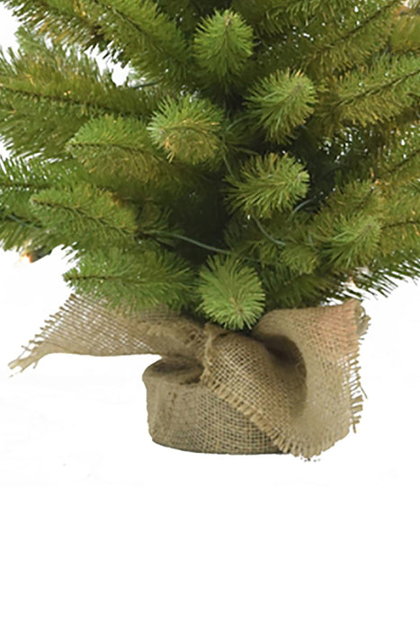 3' Tabletop Christmas Tree with Burlap Base-Christmas Space Saver