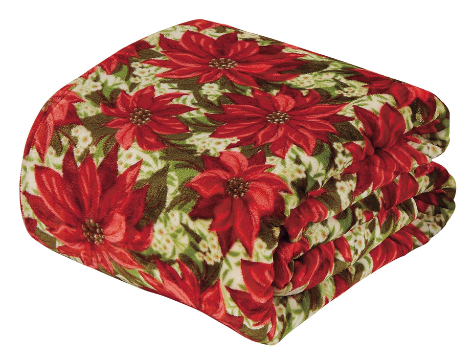 Decor & More Christmas Throw Blanket – Ultra-Soft 50"x60" Holiday Fleece