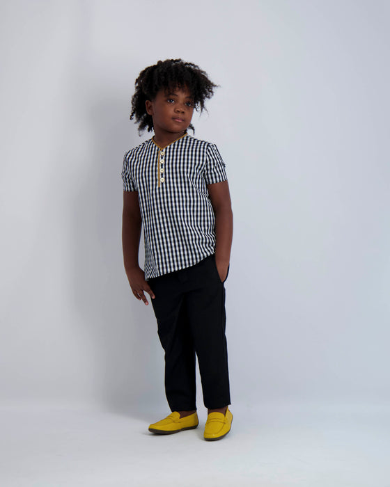 Youth Boys Black Dress Pants