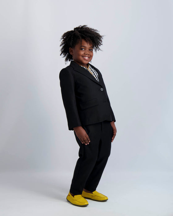 Youth Boys Black Dress Blazer
