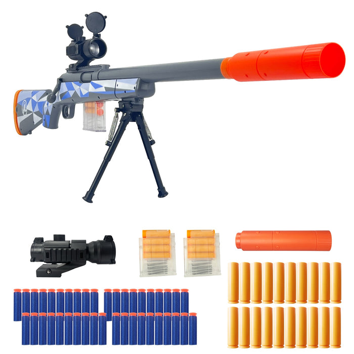 M24 Tactical Toy Gun - Features Realistic Design and Safe Soft Bullets
