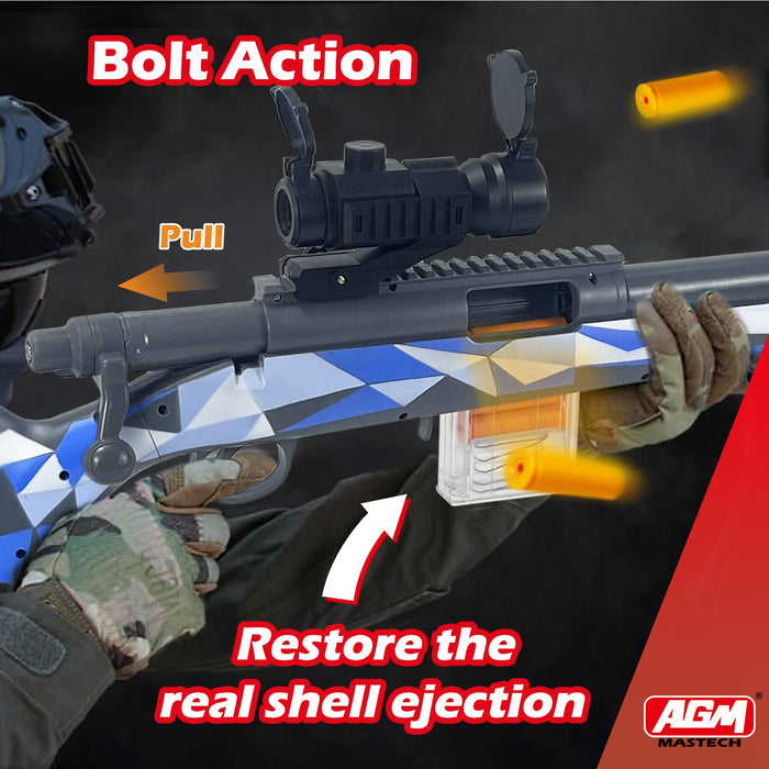 M24 Tactical Toy Gun - Features Realistic Design and Safe Soft Bullets