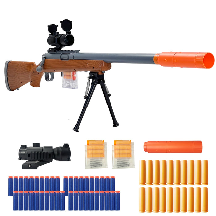 M24 Tactical Toy Gun - Features Realistic Design and Safe Soft Bullets