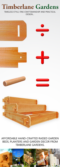 Timberlane Gardens Raised Garden Bed Kit 3 Tiered Select Cedar Elevated Planter