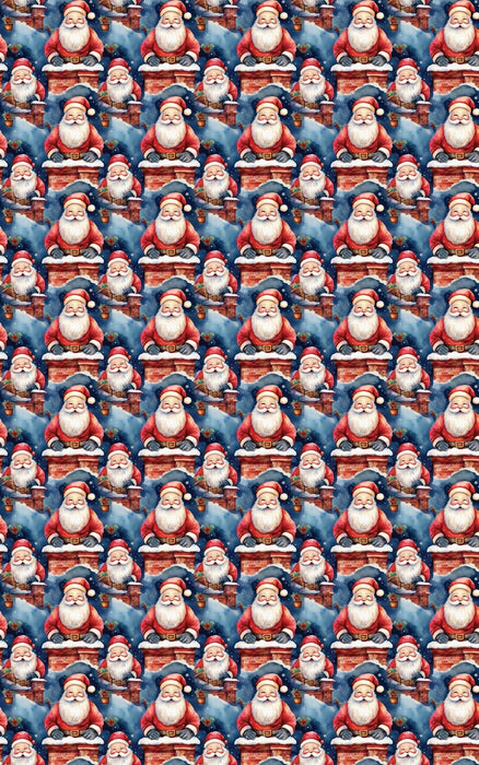 Chimney Visit Santa Wrapping Paper