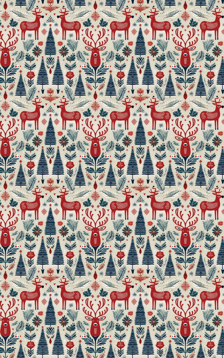 Scandi Deer Wrapping Paper