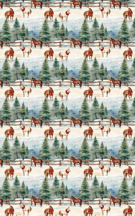 Evergreen Equestrian Wrapping Paper