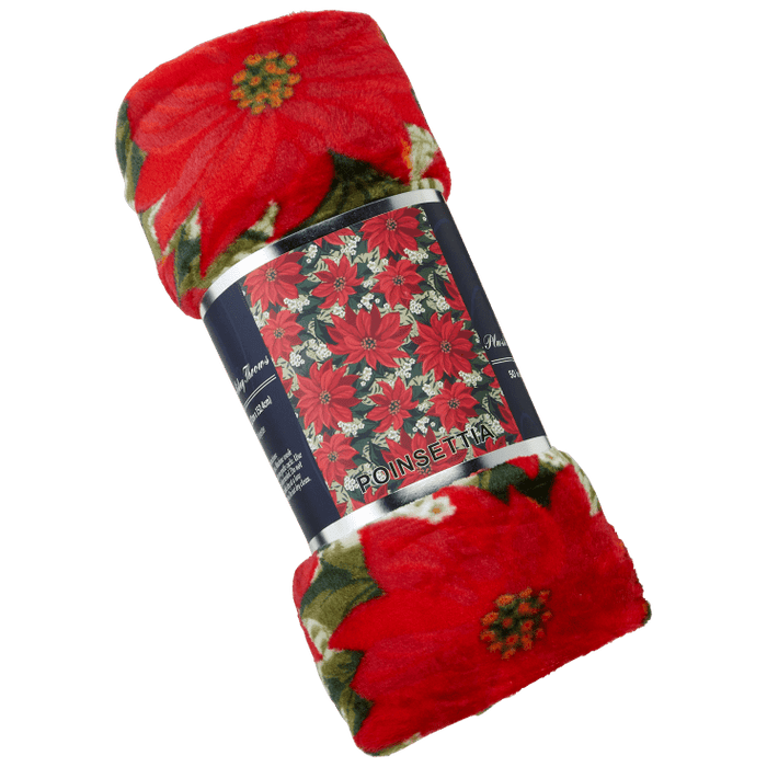 Decor & More Christmas Throw Blanket – Ultra-Soft 50"x60" Holiday Fleece