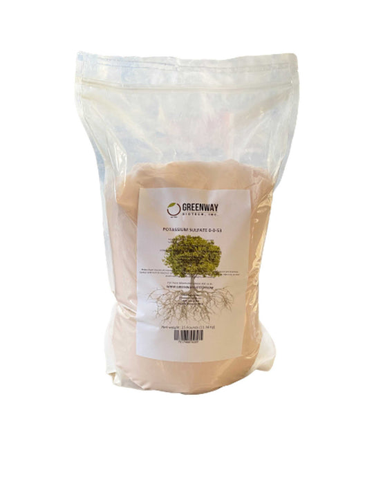 Crystalline potassium sulfate fertilizer 0-0-53 for chloride-sensitive crops and hydroponics