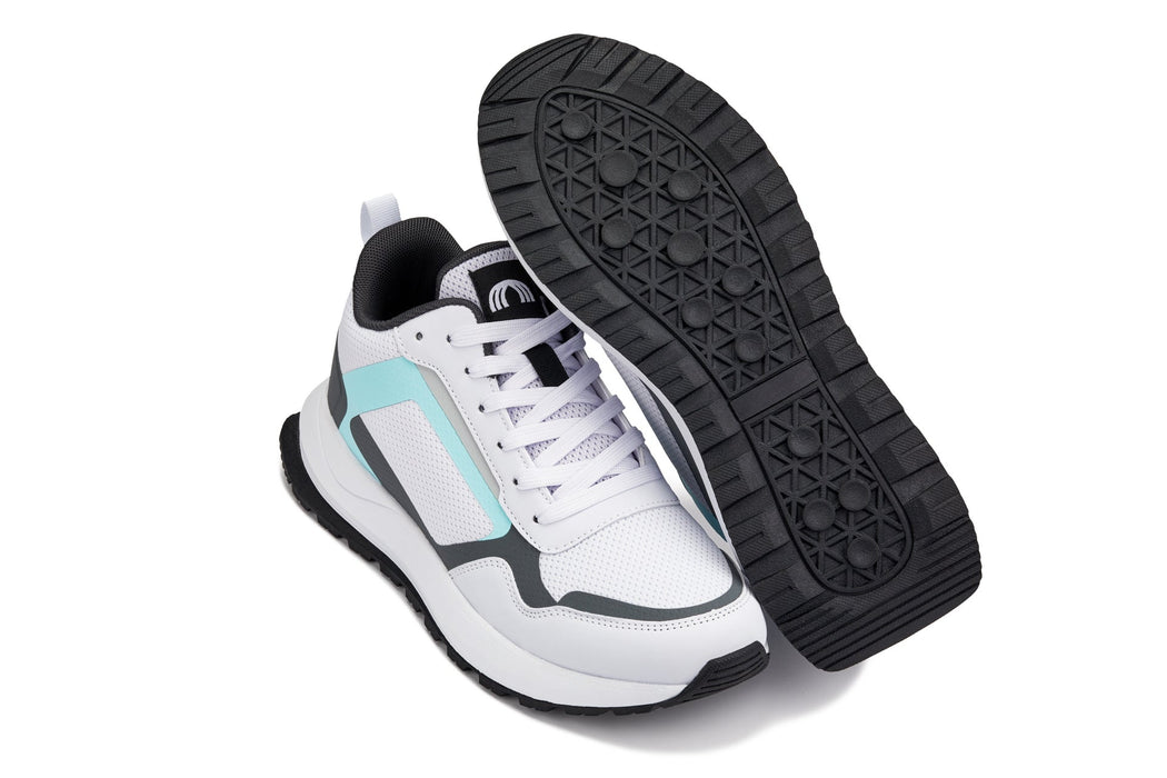CALTO - Q151  - 2.4 Inches Taller (White/Grey) Trainers