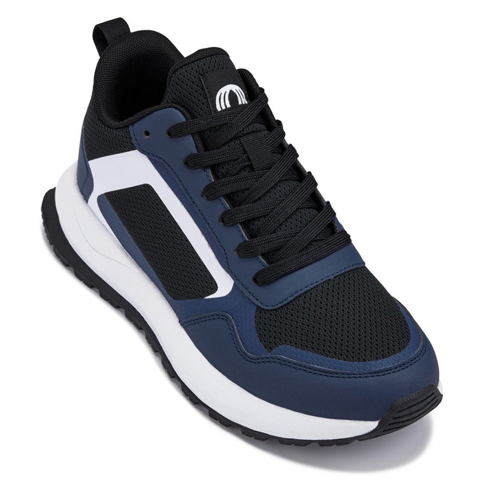 CALTO Q152 Lightweight Knitted Trainers Navy/Black