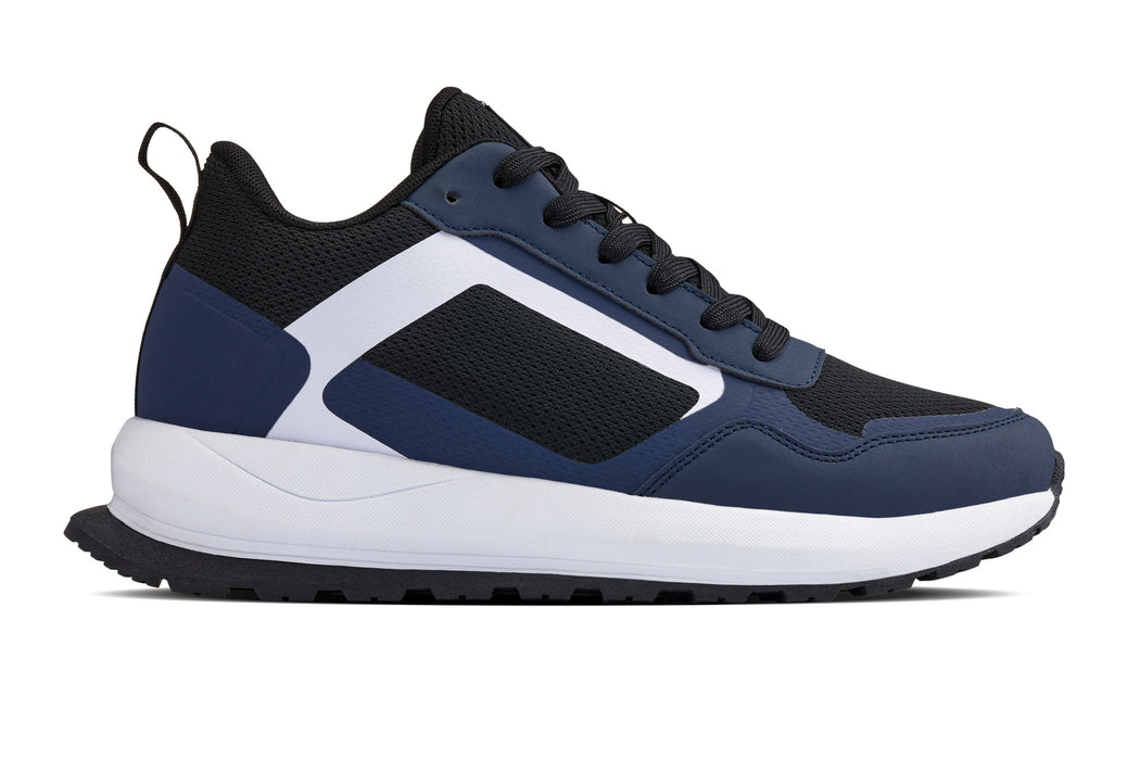 CALTO Q152 Lightweight Knitted Trainers Navy/Black