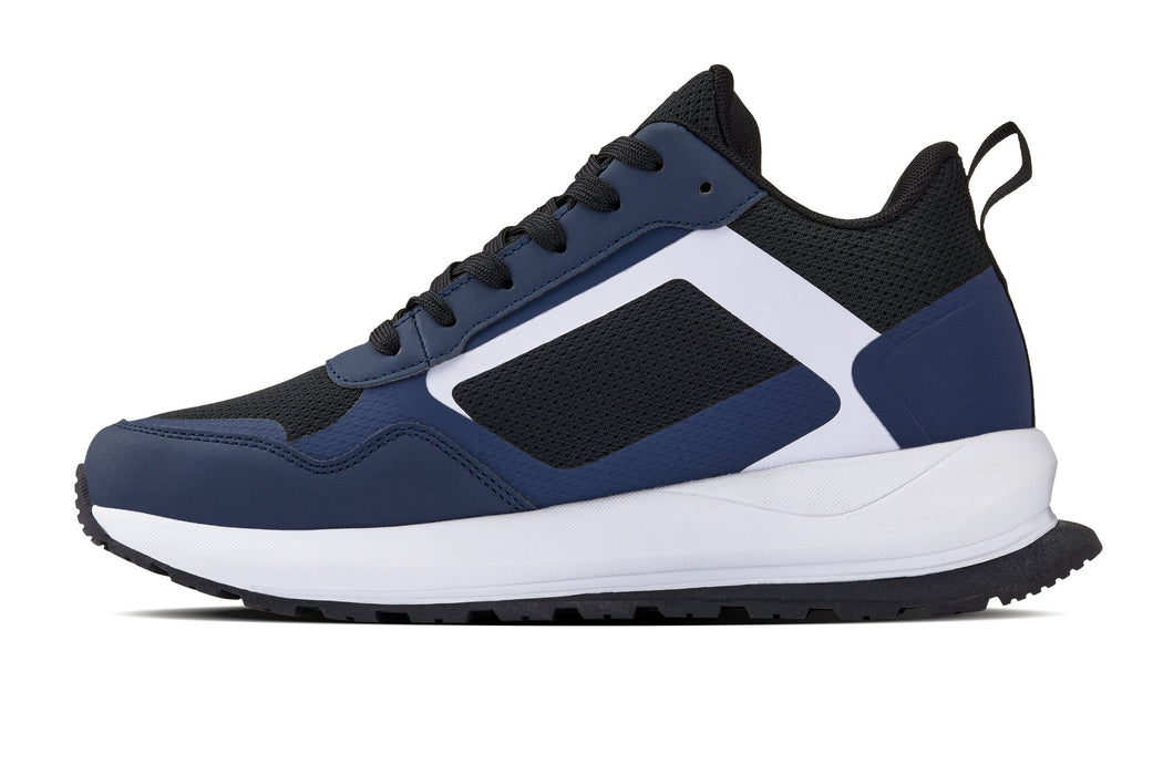 CALTO Q152 Lightweight Knitted Trainers Navy/Black