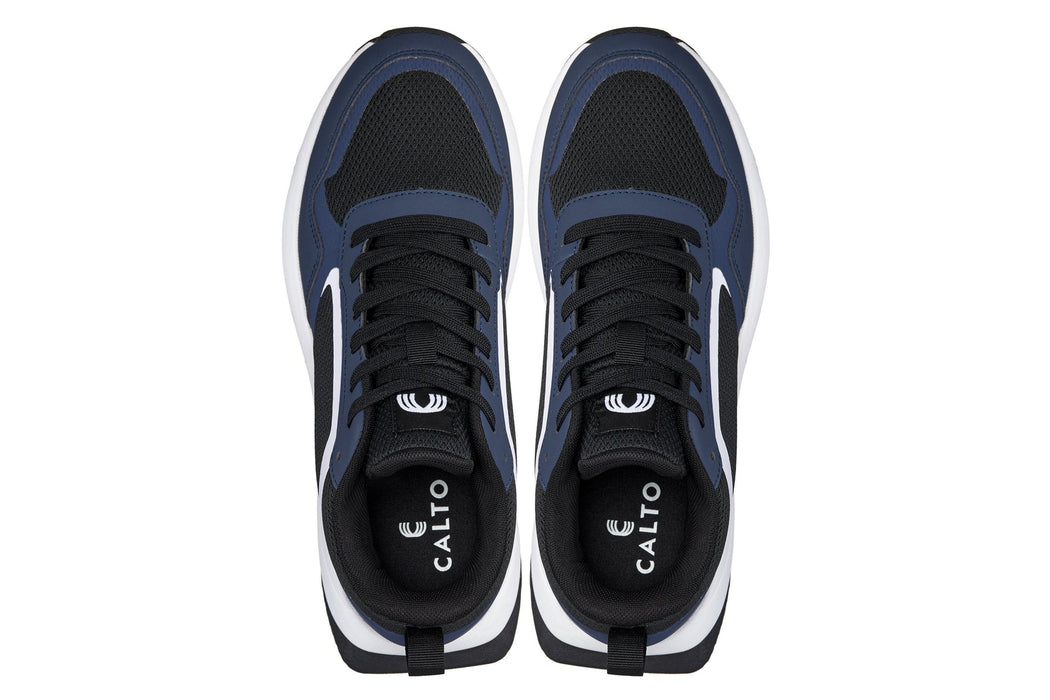 CALTO Q152 Lightweight Knitted Trainers Navy/Black