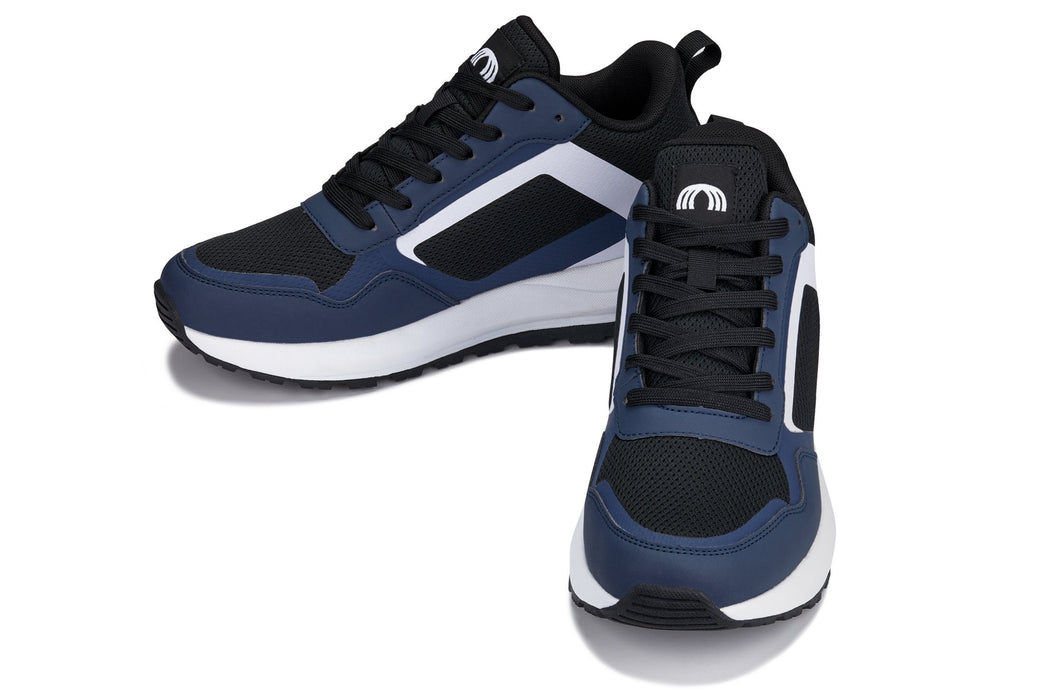 CALTO Q152 Lightweight Knitted Trainers Navy/Black