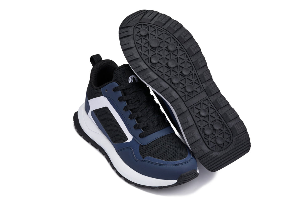 CALTO Q152 Lightweight Knitted Trainers Navy/Black