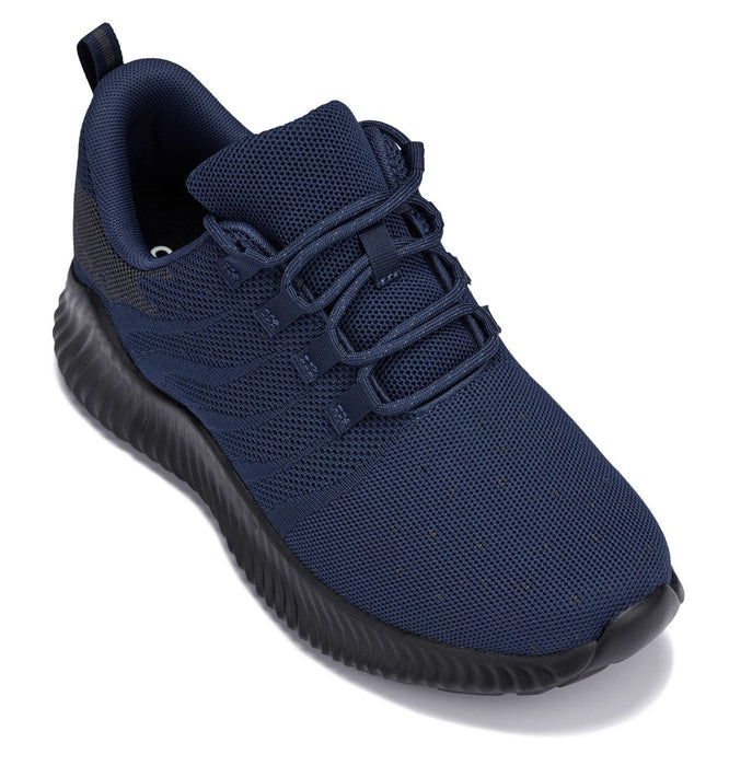 CALTO Q217 - Ultra Lightweight-2.4 Inches Taller (Navy/Grey) Sneakers