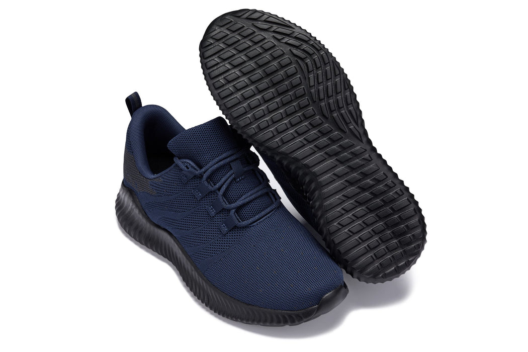 CALTO Q217 - Ultra Lightweight-2.4 Inches Taller (Navy/Grey) Sneakers