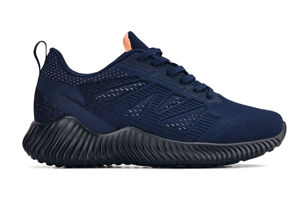 CALTO - 2.6 Inches Taller (Navy/Coral) - Lightweight Sporty Sneakers