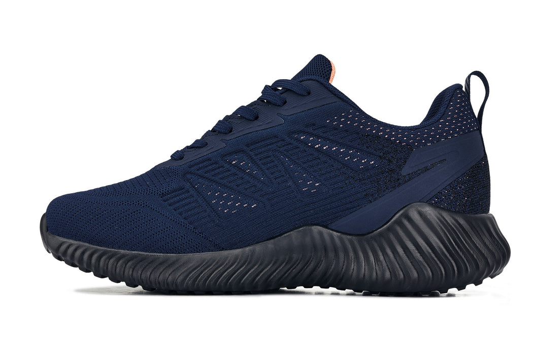 CALTO - 2.6 Inches Taller (Navy/Coral) - Lightweight Sporty Sneakers