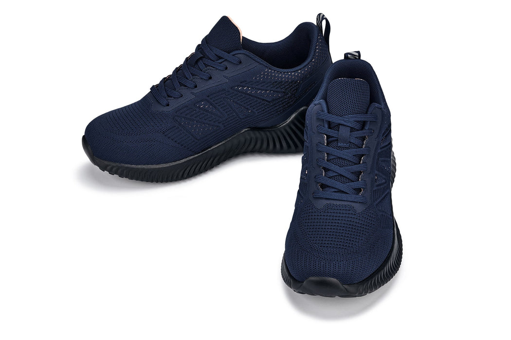 CALTO - 2.6 Inches Taller (Navy/Coral) - Lightweight Sporty Sneakers