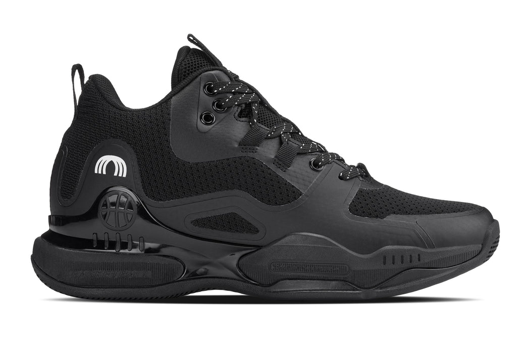 CALTO - 3 Inches Taller (Black) - Basketball High-Top Sneakers