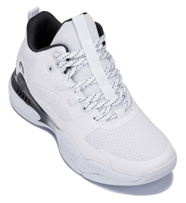 CALTO  3 Inches Taller (White/Black) - Basketball Sneakers