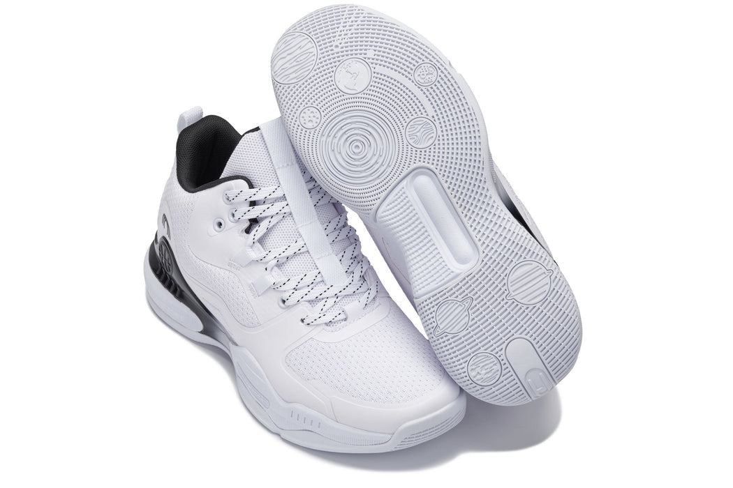 CALTO  3 Inches Taller (White/Black) - Basketball Sneakers