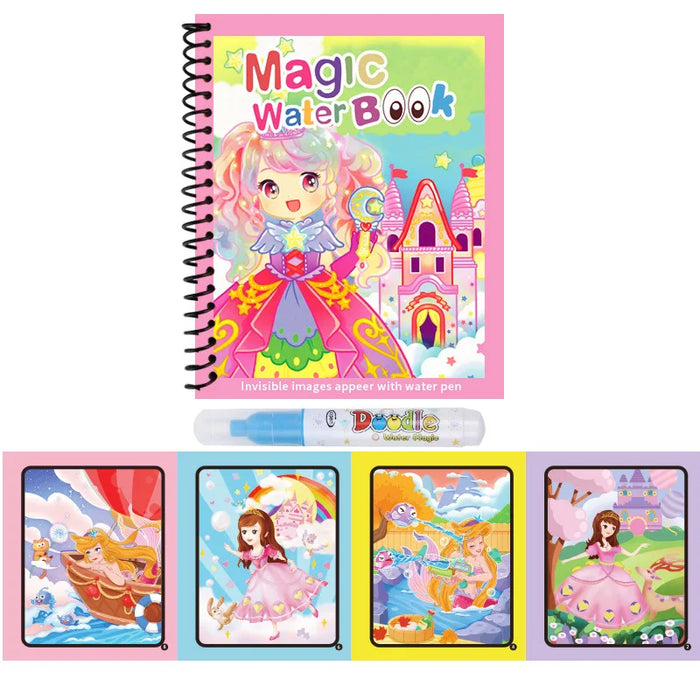 1PC Children Drawing Coloring Books Magic Water Drawing Book Reusable Water Drawing Book