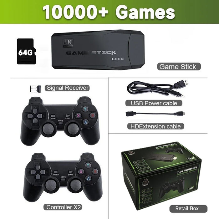 M8 Wireless Game Stick – 64GB 4K (10000 Games)