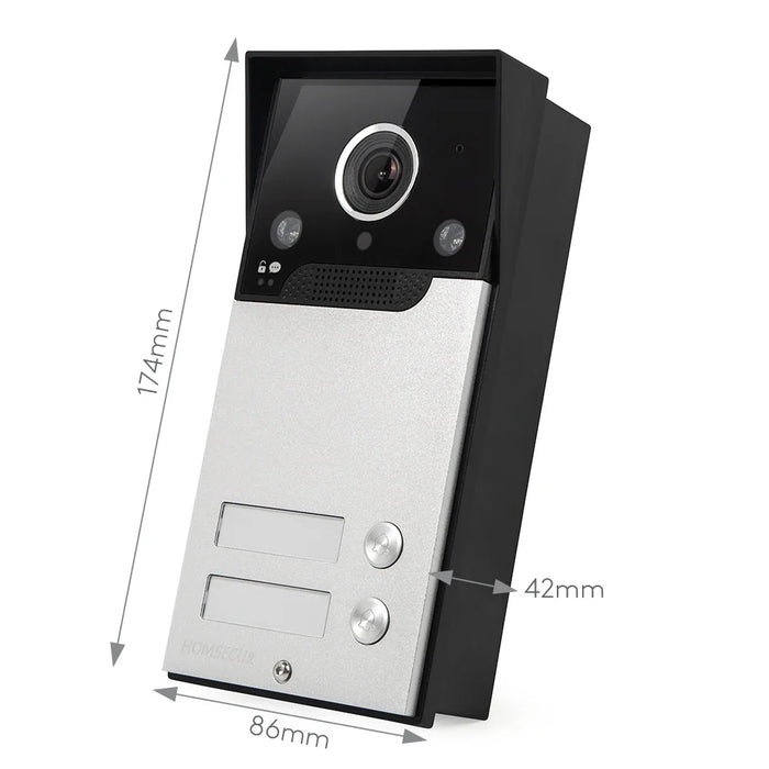 HOMSECUR 7" HD Video Door Phone Intercom Auto Snapshot System