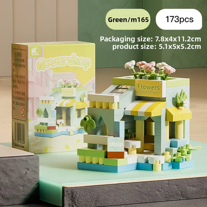 Christmas Micro Building Block Set | Santa and Reindeer Puzzle Toy