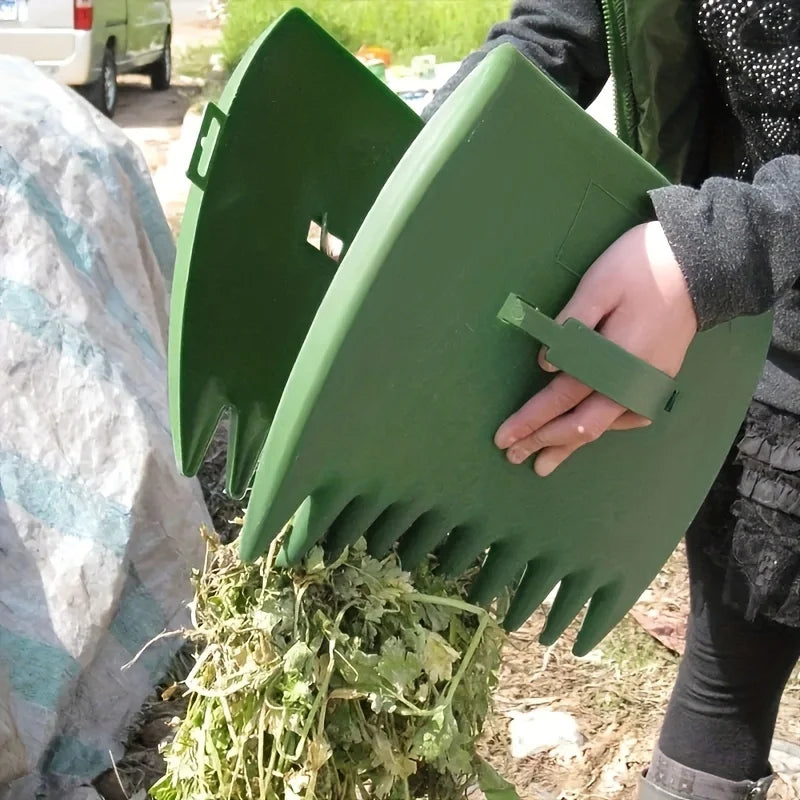 Râteau à main de jardin - Râteau à main compact pour les débris de jardin et de pelouse, outil de jardinage intérieur et extérieur