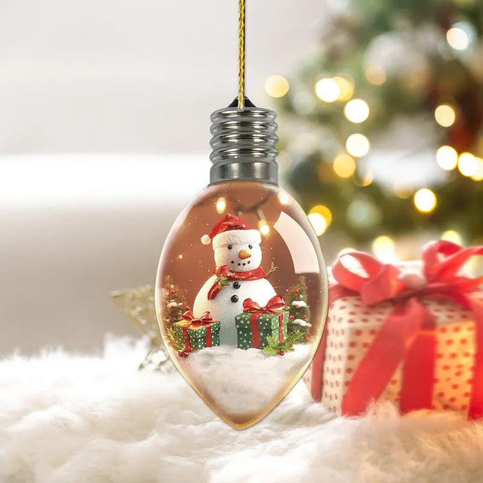 6 Pcs Wishing Bottle Christmas Tree Pendant Decorations