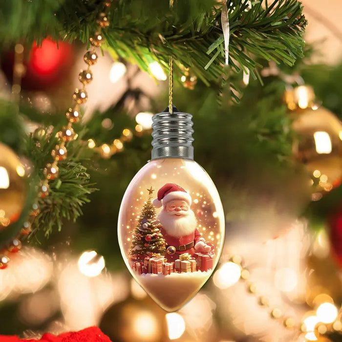6 Pcs Wishing Bottle Christmas Tree Pendant Decorations