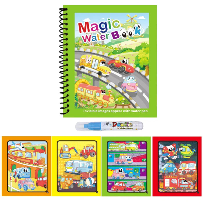 1PC Children Drawing Coloring Books Magic Water Drawing Book Reusable Water Drawing Book
