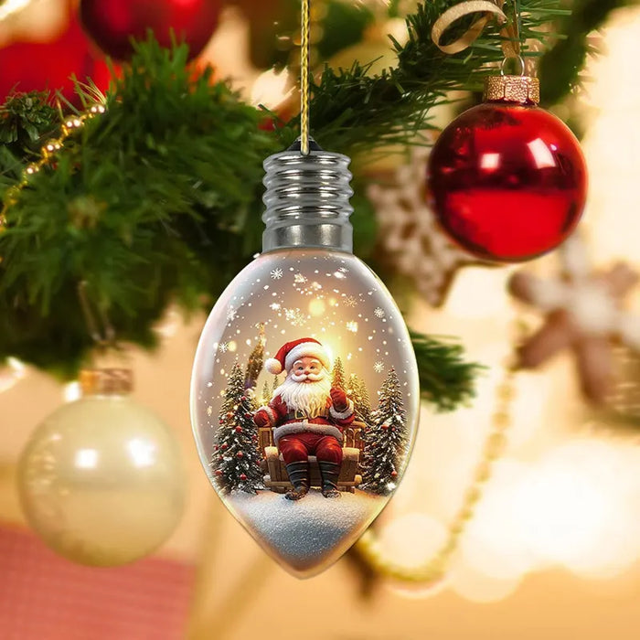 6 Pcs Wishing Bottle Christmas Tree Pendant Decorations