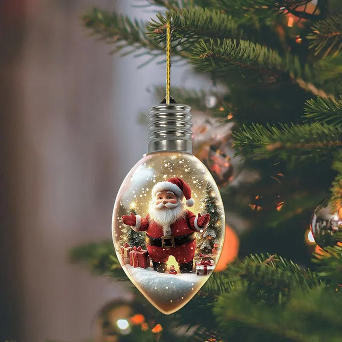 6 Pcs Wishing Bottle Christmas Tree Pendant Decorations