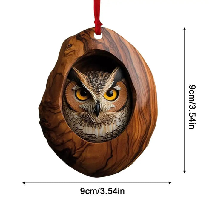 Charming 3D-Effect Animal Christmas Tree Ornaments (2D Flat Acrylic)