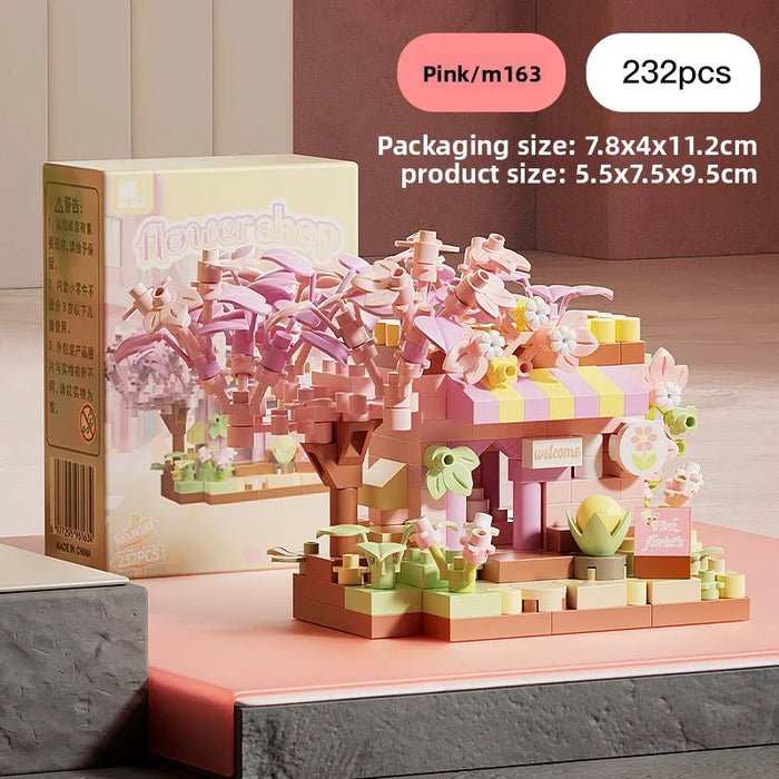 Christmas Micro Building Block Set | Santa and Reindeer Puzzle Toy
