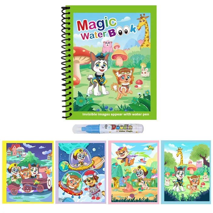 1PC Children Drawing Coloring Books Magic Water Drawing Book Reusable Water Drawing Book