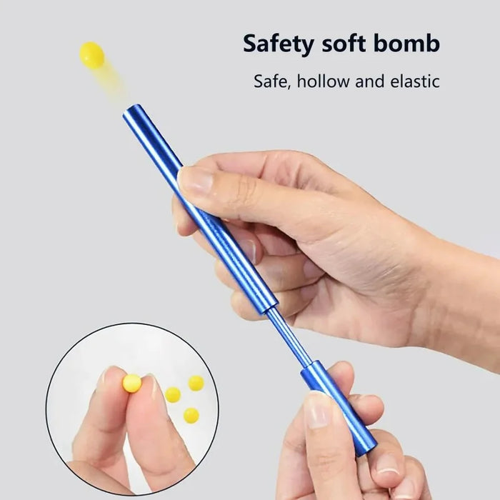 Soft Pinball Launcher Guns Toy | Aluminum Alloy Outdoor Shooting Game