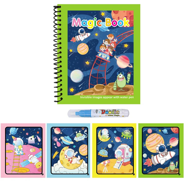 1PC Children Drawing Coloring Books Magic Water Drawing Book Reusable Water Drawing Book