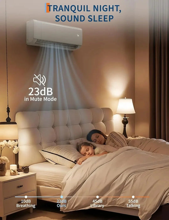 12,000 BTU Mini Split Air Conditioner with Heat Pump, 19 SEER, Cools Up to 750 Sq. Ft, Inverter AC with, Customized