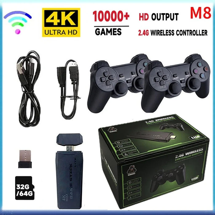 M8 Wireless Game Stick – 64GB 4K (10000 Games)