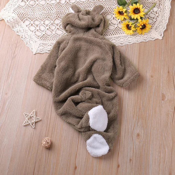 Humor Bear Long Sleeve Baby Rompers