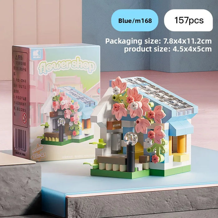 Christmas Micro Building Block Set | Santa and Reindeer Puzzle Toy