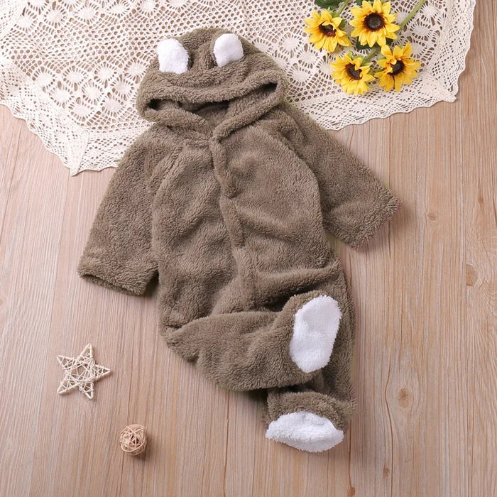Humor Bear Long Sleeve Baby Rompers