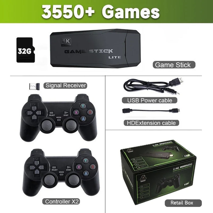 M8 Wireless Game Stick – 64GB 4K (10000 Games)